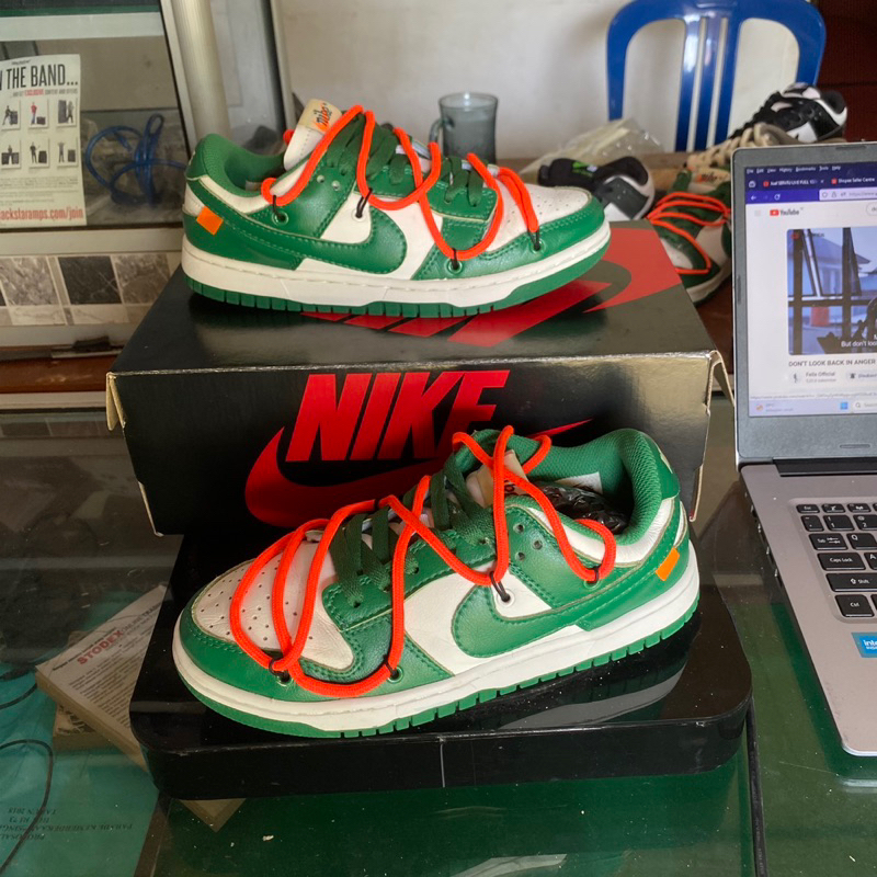 Nike Dunk Low (off-white pine green) 37.5