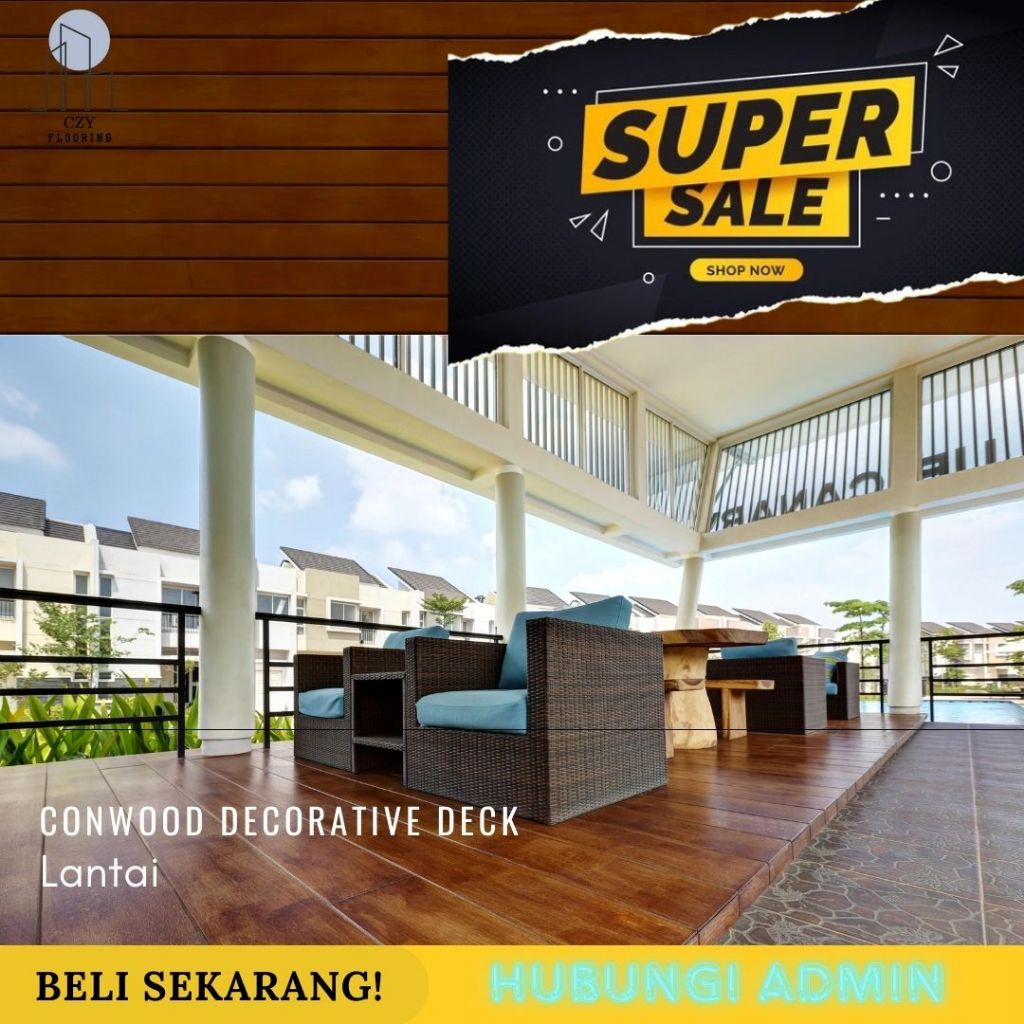 CONWOOD DECORATIVE DECK TEBAL 14mm I CONWOOD LANTAI