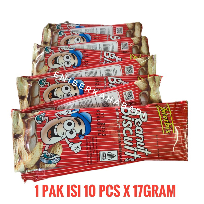 

Interbis Biskuit dengan krim Kacang 1 pak isi 10 pcs x 17gram