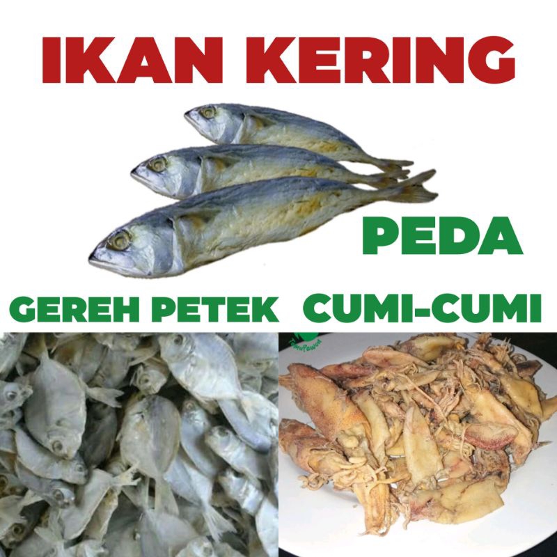 

IKAN GEREH PETEK ASIN PER PACK - Ikan Kecil Asin Kering - TemuPawon