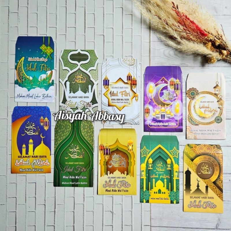 

Amplop lebaran ampau lebaran Karakter Masjid Seri D isi 100 lembar Mix 10 gambar