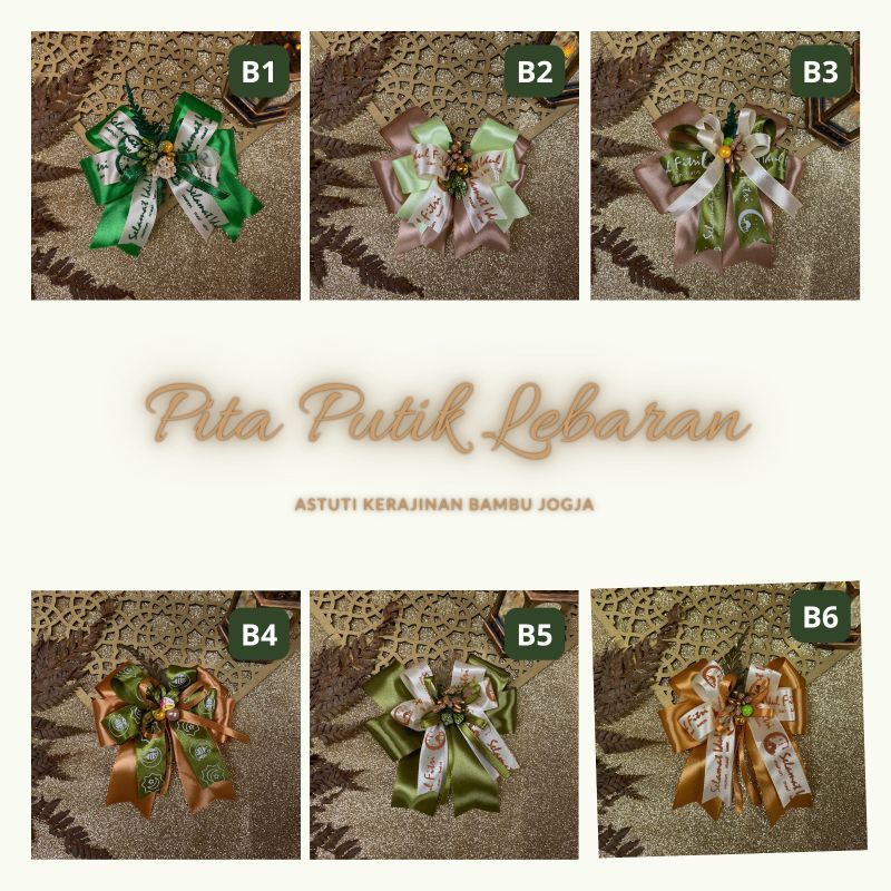 

READY PITA IDUL FITRI FREE HANG TAG LEBARAN | pita putik pita gula gula pita cantik pita murah idul fitri kotak hampers pita imut