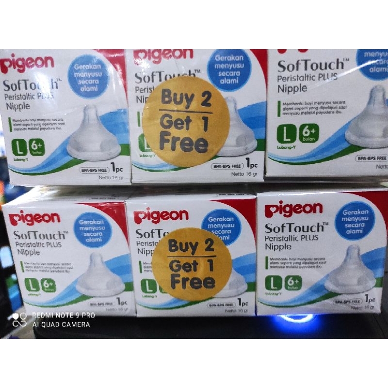 PIGEON  NIPLE SOUFTOUCH PERISTALTIC PLUS