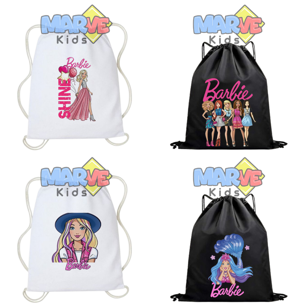 Tas Serut Goodie bag Tas Selempang Anak Barbie Ulang Tahun Lucu Goodie Bag Souvenir Goodiebag