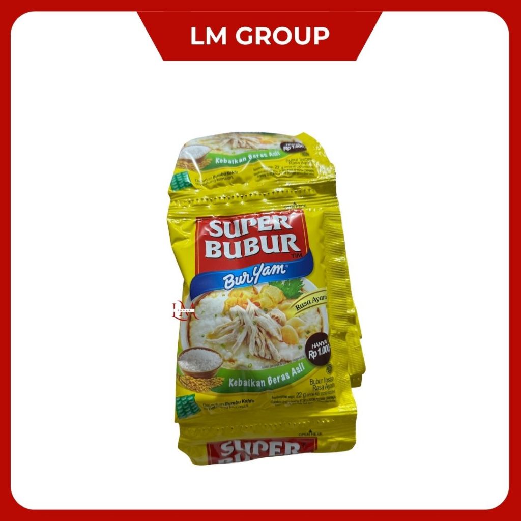 

Buryam Super Bubur Ayam Ecer 1000 Renceng Isi 10 pcs @22gr