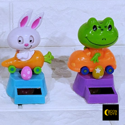 Hiasan Dashboard Mobil Gerak Solar kodok bebek kelinci PFR134.276