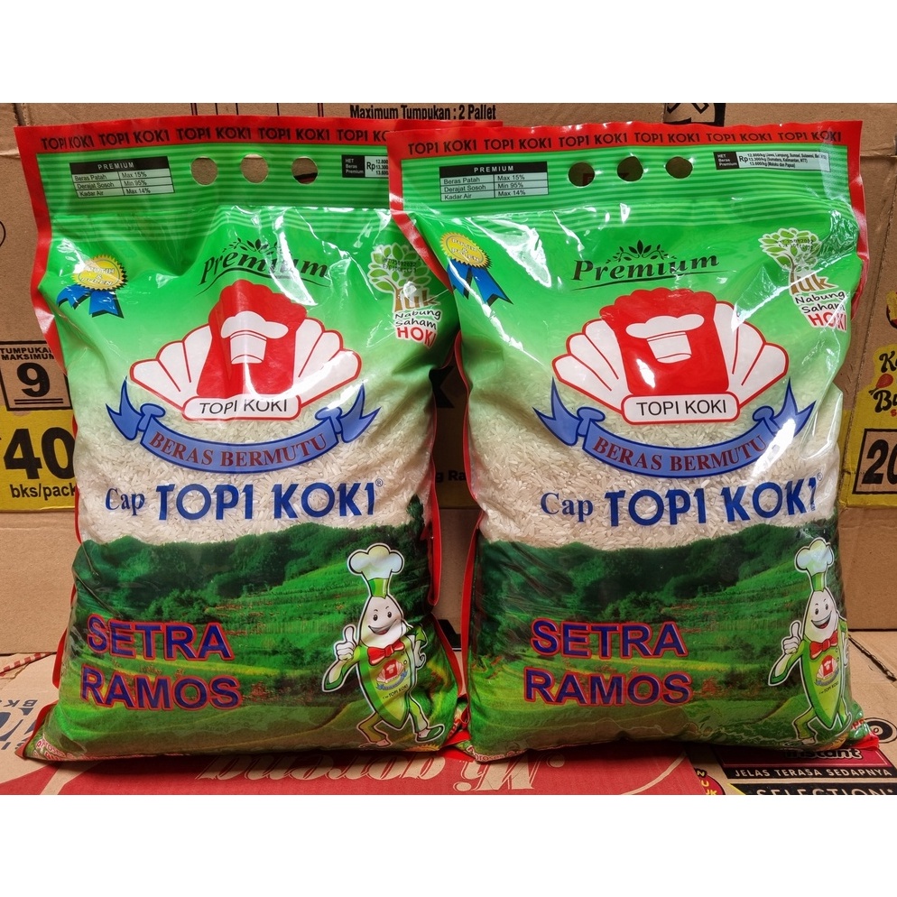 

PROMO ALE Beras cap Topi Koki Setra Ramos 5kg