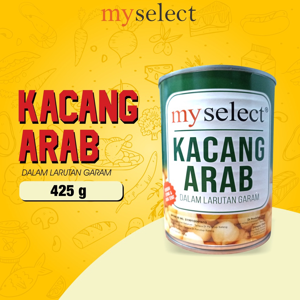 

TERBARU Kacang Arab Kaleng Chick Peas Can My Select dalam larutan garam