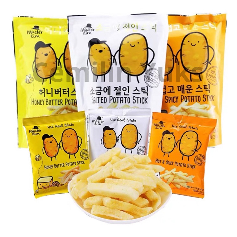 

BEST SELLER Master Kim Potato Stick 7g Snack Keripik Kentang