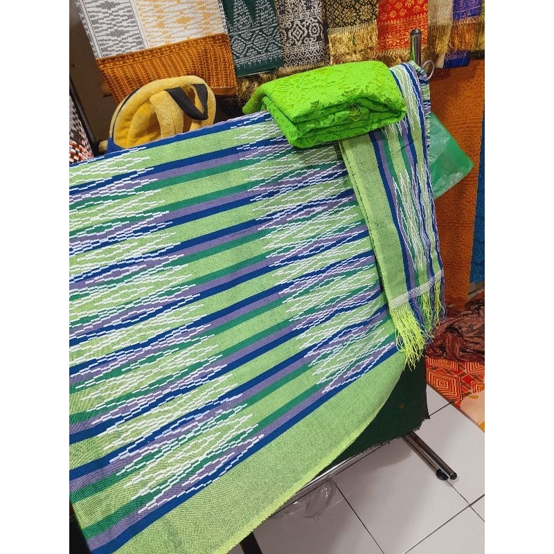 Songket harungguan/sarung harungguan hijau muda