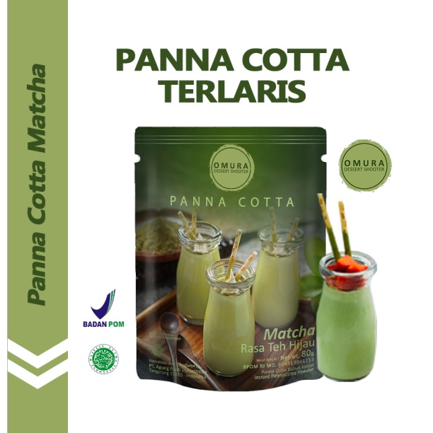 

SUPER DISKON PANNA COTTA Panna Cotta Pudding Sutra ala Italia Rasa Matcha Green Tea Omura Dessert Shooter Instant Powder