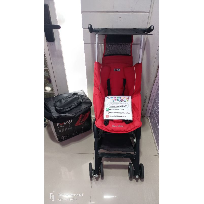Stroller pockit gen 5 merah ungu navy