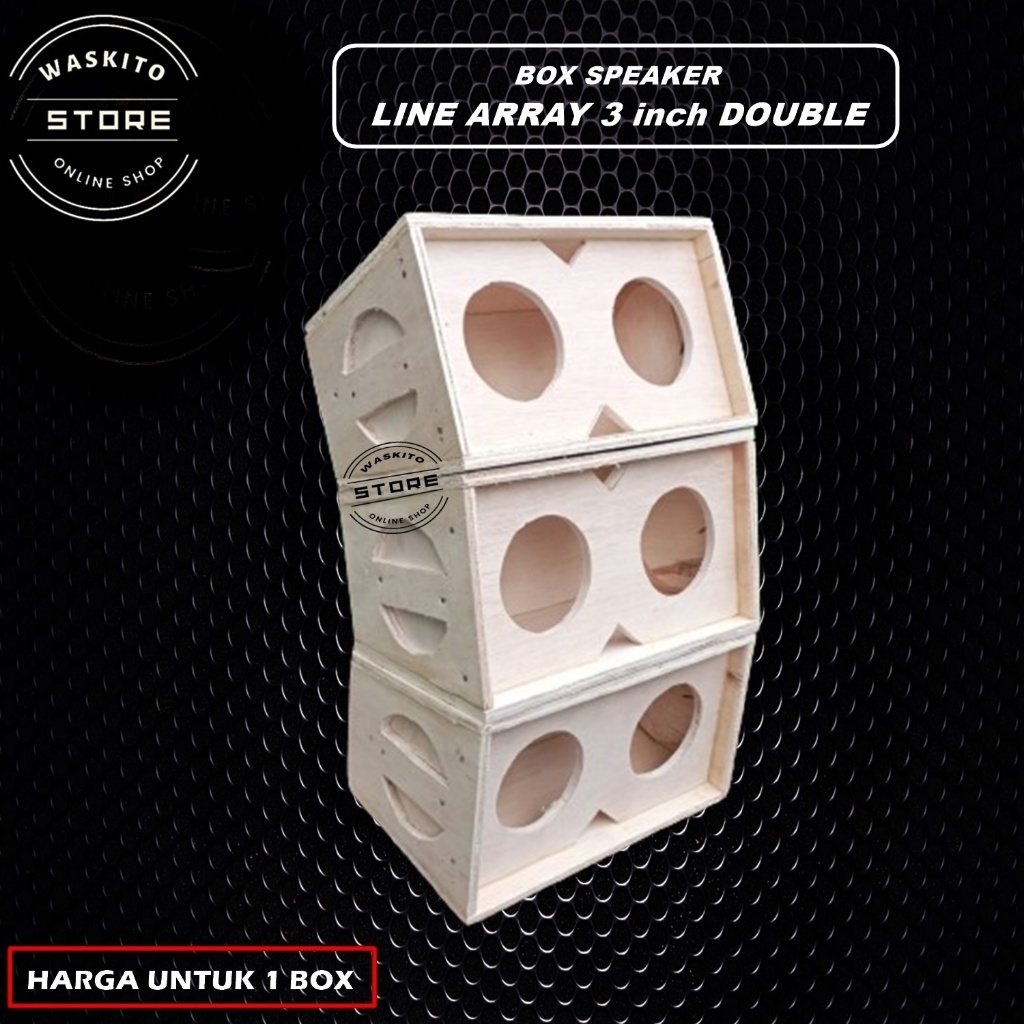 Box Speaker Line Array 3 inch Double
