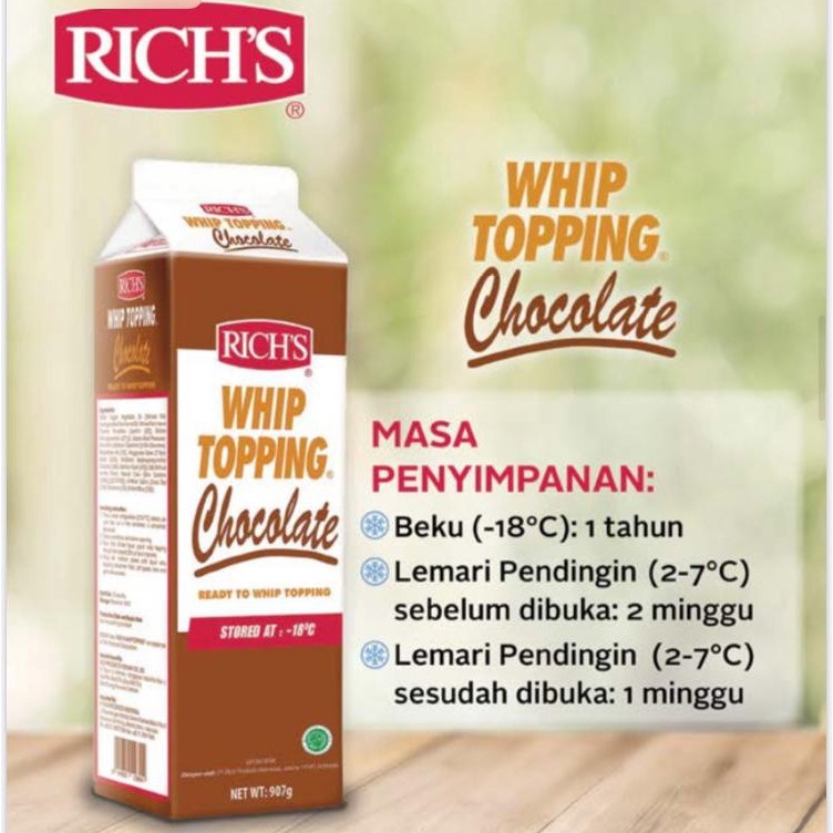 

BEST SELLER Richs Whip Topping Chocolate 97gram GosendGrab Only