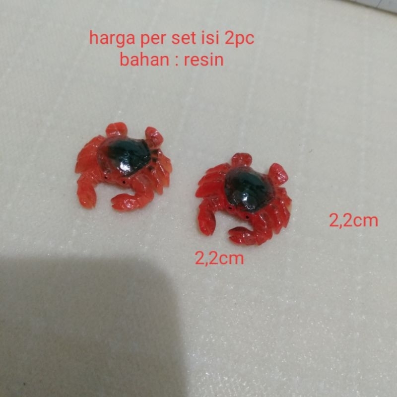 Miniatur Hewan Kepiting 2pc