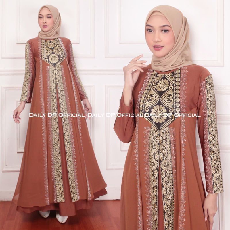 Gamis Turkey 1062 Hawa #135 Dress Busana Muslimah By Original Mega Store Farzolla 2