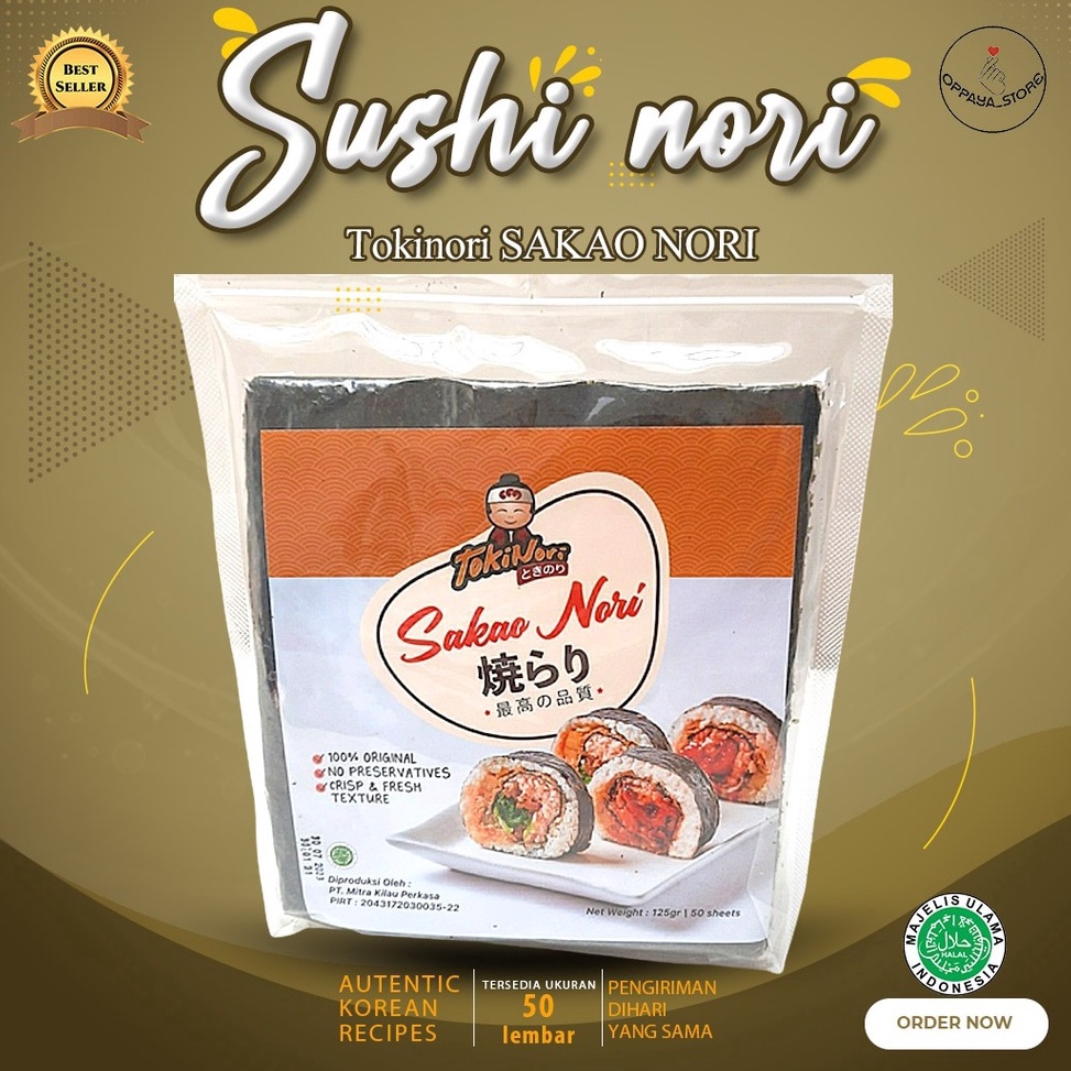 

BAYAR DITEMPAT Sakao Nori 5 Lembar Untuk Kimbab Sushi