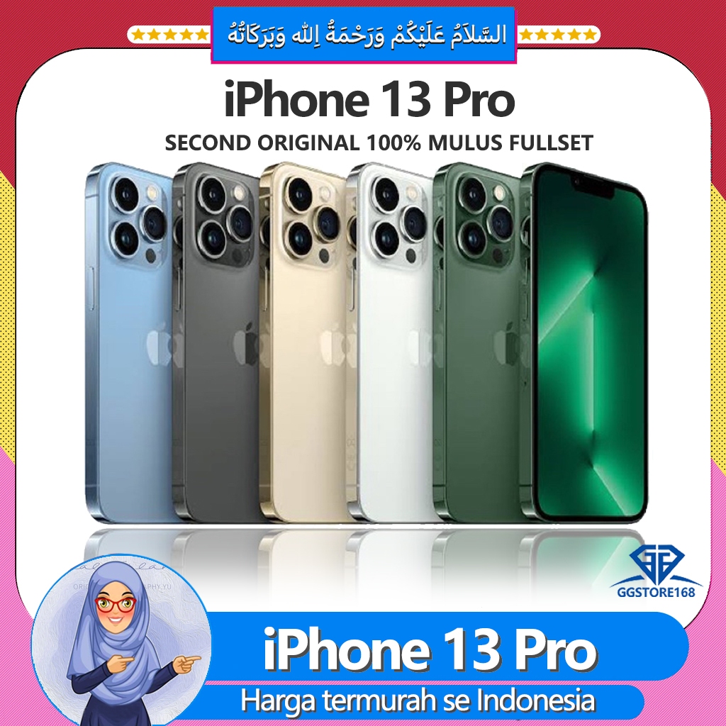 iPhone 13 Pro Second Original 128GB/256GB/512GB/1TB ip13pro max BEKAS Mulus 100% Fullset sale murah