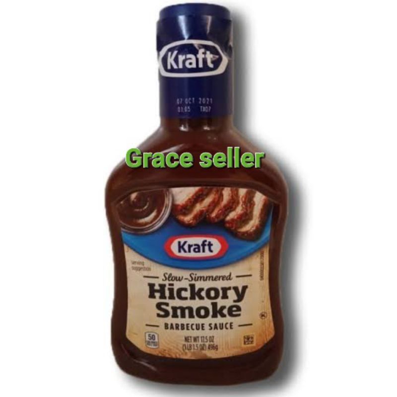 

Kraft hickory smoke bbq sauce/saus barbeque 496 gram