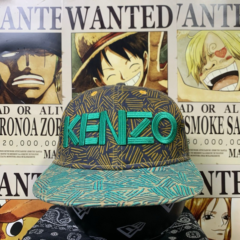 Topi New Era 59Fifty X Kenzo Script AOP