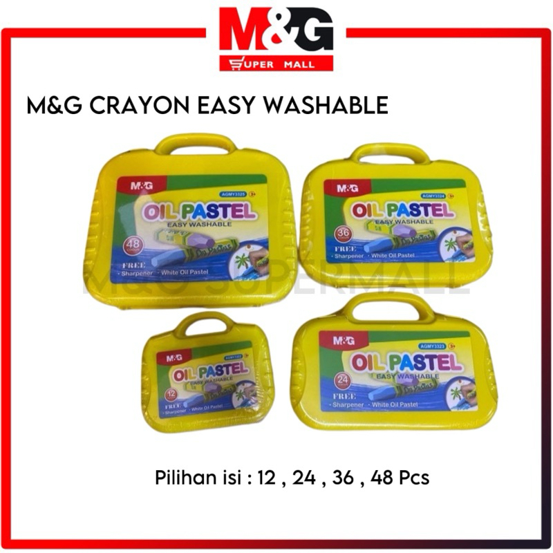 

M&G Oil Pastel Easy Washable / Crayon / Krayon M&G 12 24 36 48 Pcs