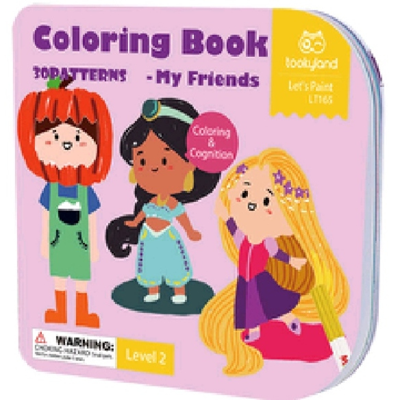 

Tookyland Coloring Book-My Friends 30 Gambar Import Mewarnai Seni