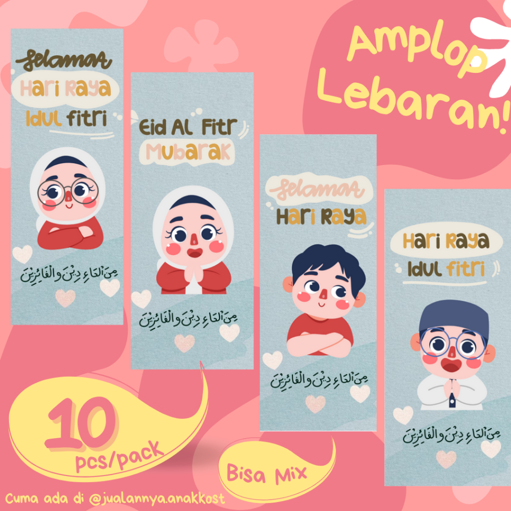 

Amplop lebaran anak anak lucu murah berkulitas