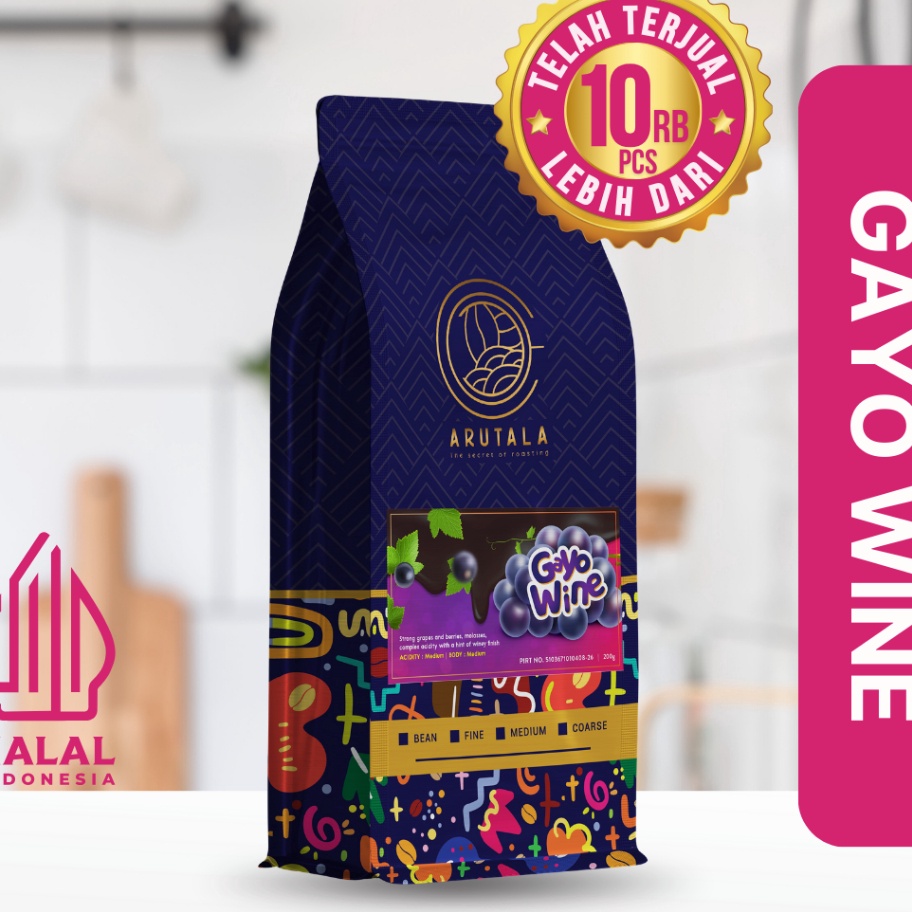 

PROMO SALE ARUTALA Kopi Arabika Gayo Wine 2 gr