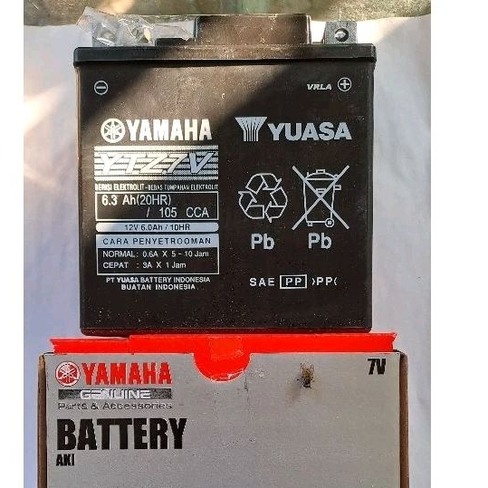 Aki Kering Yuasa Yamaha YTZ7V Nmax Aerox Lexi S 155#2DP-H2100-30#Asli
