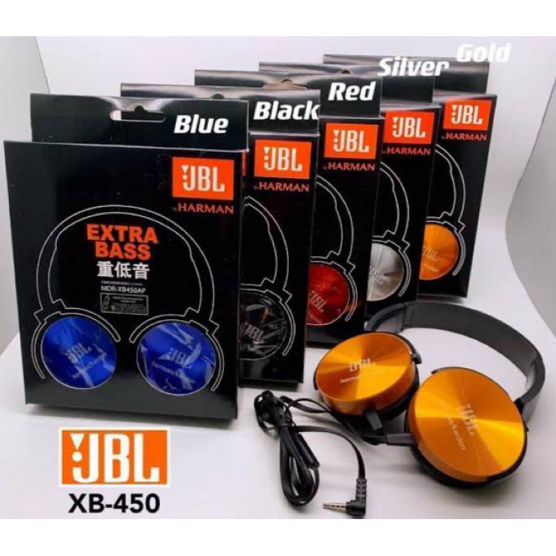 JBL EXTRA BASS STEREO HEADPHONE MDR-XB450AP