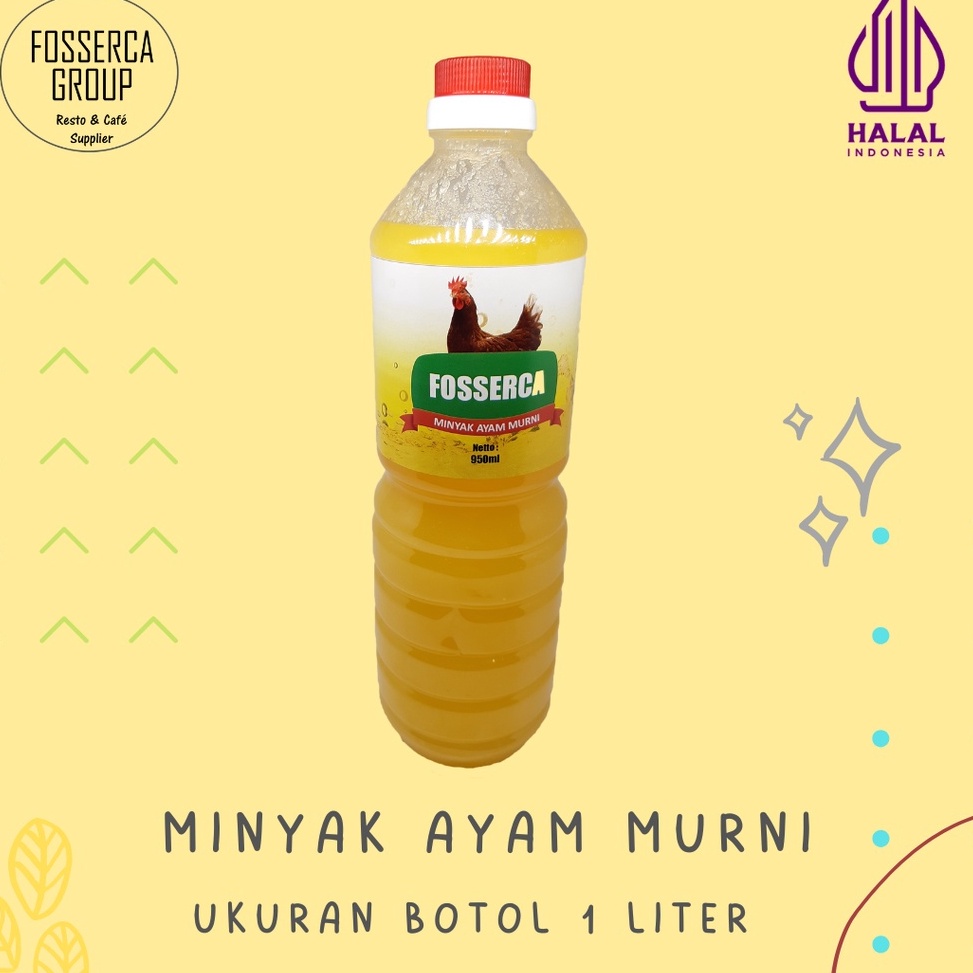 

Cuci gudang Minyak Ayam MURNI untuk Masak Chicken Fat Cooking Oil for Cooking 1 Liter