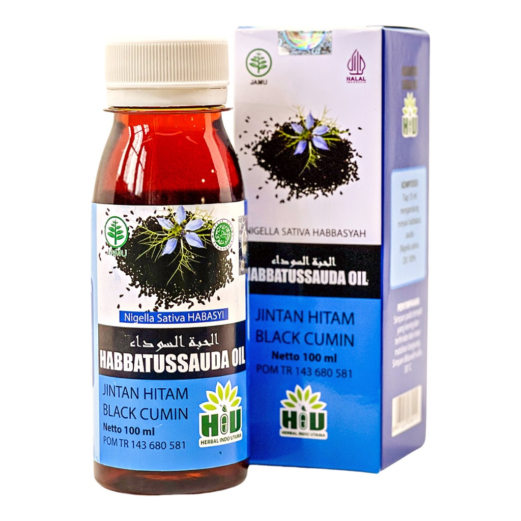 Habbatussauda Oil HIU Isi 100ml / 60ml / 30ml Habbat Cair Original 100% Alami