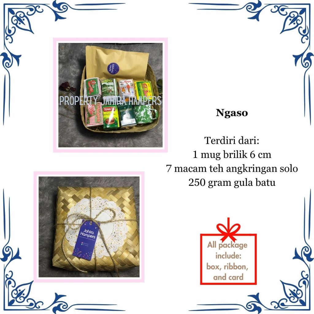 

Tasty Tea Box Ngaso/Hampers Lebaran/Hampers Teh Untuk Lebaran/Bingkisan Lebaran/Teh Khas Angkringan Solo
