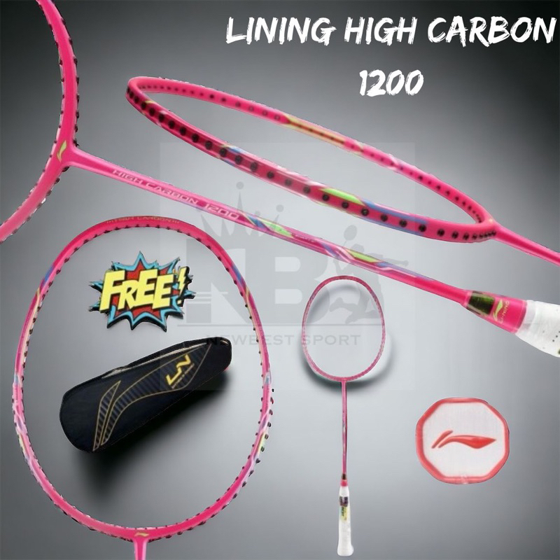 RAKET LINING HIGH CARBON 1200 PINK