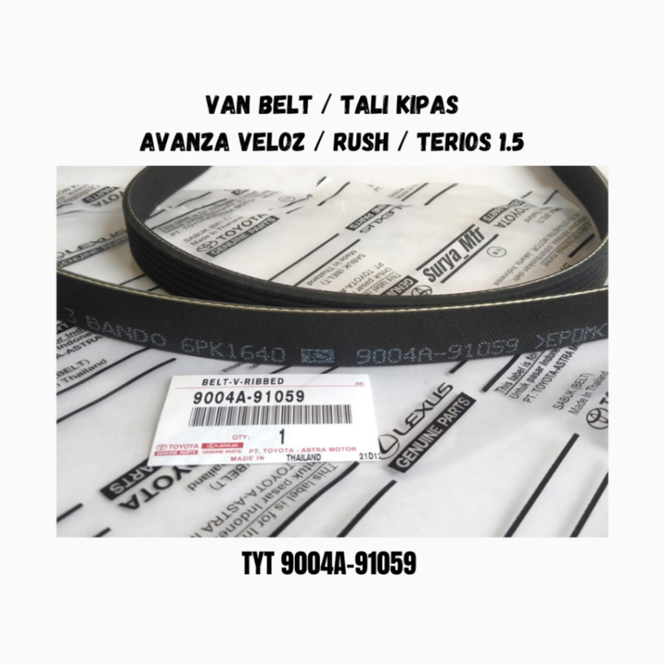 VAN BELT / TALI KIPAS AVANZA VELOZ RUSH TERIOS ASLI