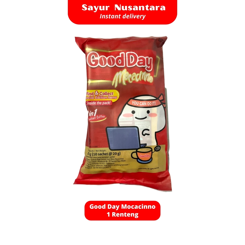 

Kopi Good Day Mocachino 1 renteng - Sayur Nusantara