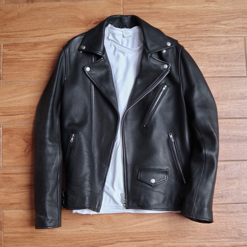 Jaket kulit asli ramones rider biker Pl bekas preloved second