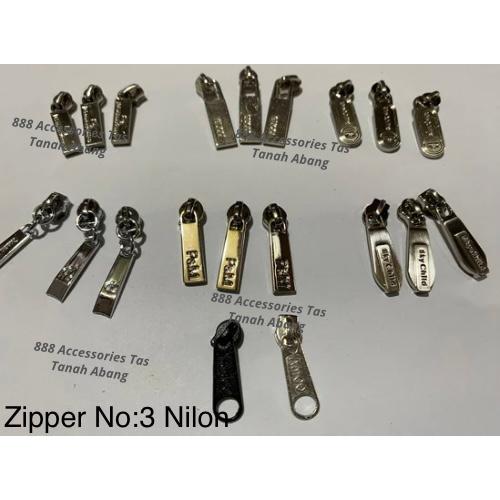 Kepala Resleting No. 3 Impor