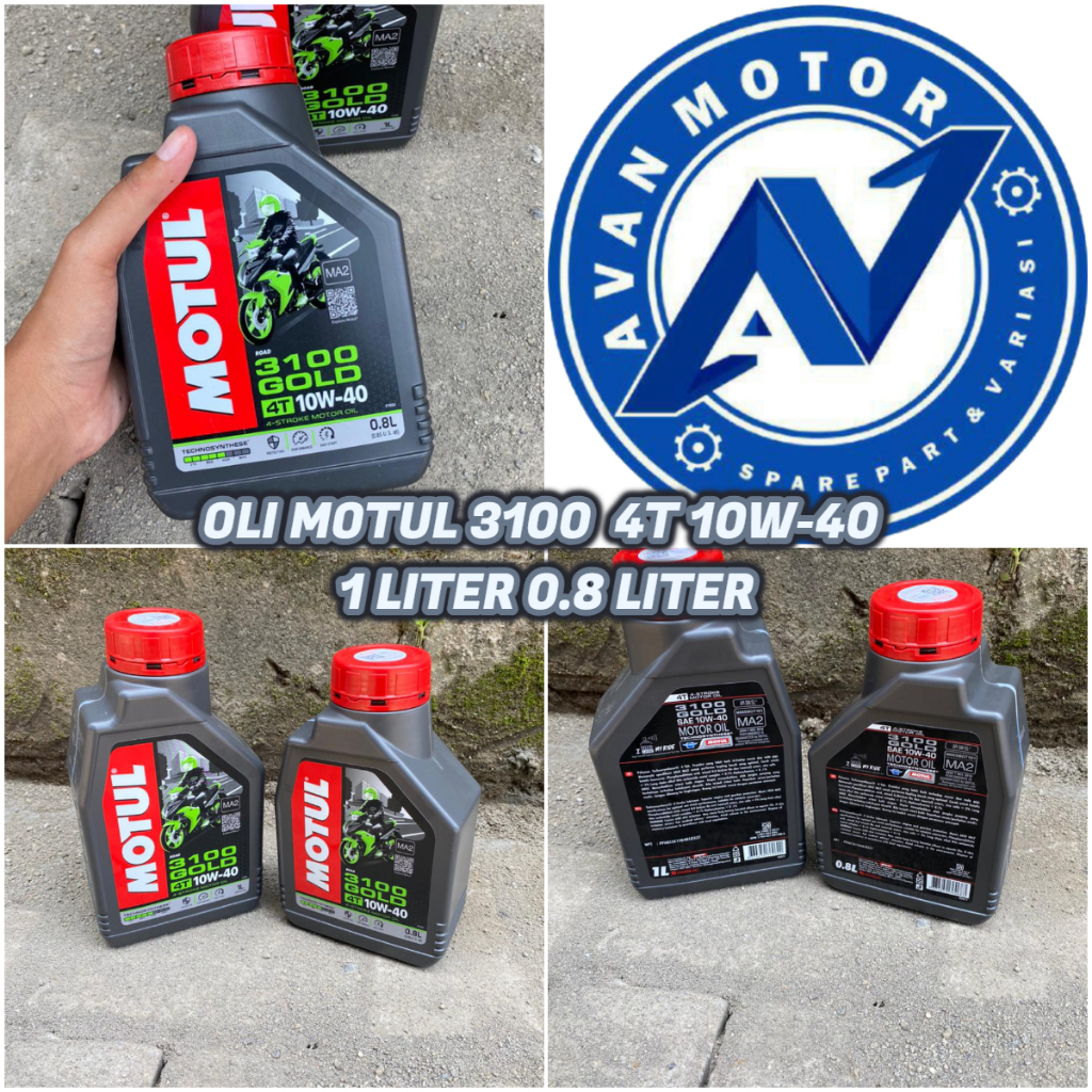 OLI MOTUL 3100 4T 10W-40 ISI 800ML /1 LITER || OLI MOTOR 4 TAK MOTUL 3100 10W-40 0.8L / 1L
