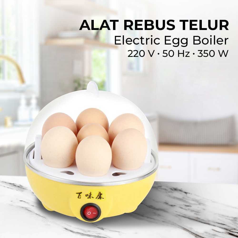 Electric Egg Cooker Boiler Alat Rebus Telur 350W Alat Rebus Telur Kukus Makanan Elektrik Egg Cooker 