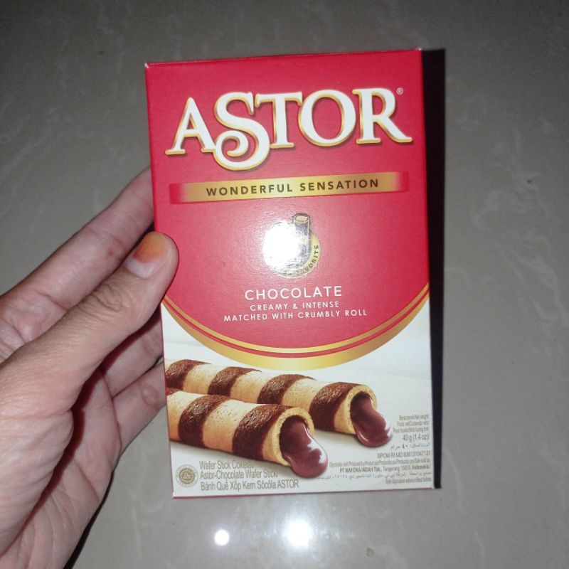 

wafer roll astor double chocolate 40gr