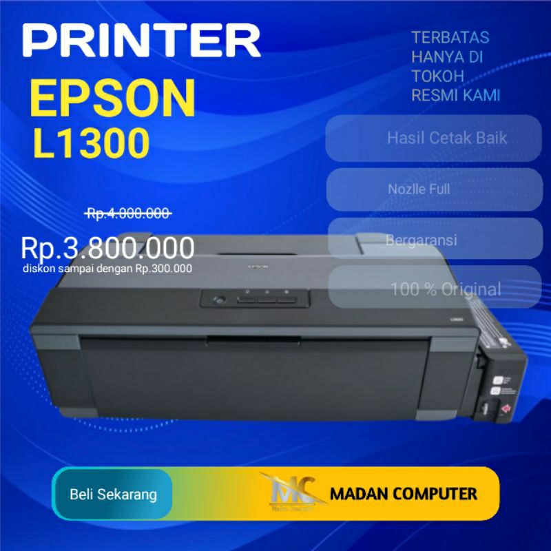 Printer Epson L1300 A3 Second Printer Murah Bergaransi