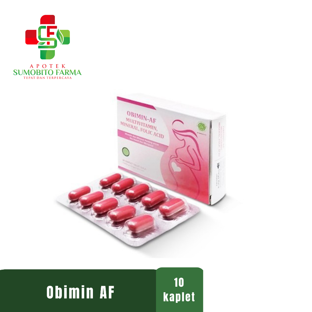 Obimin-AF 10  Kaplet Multivitamin, Mineral & Folic Acid Vitamin