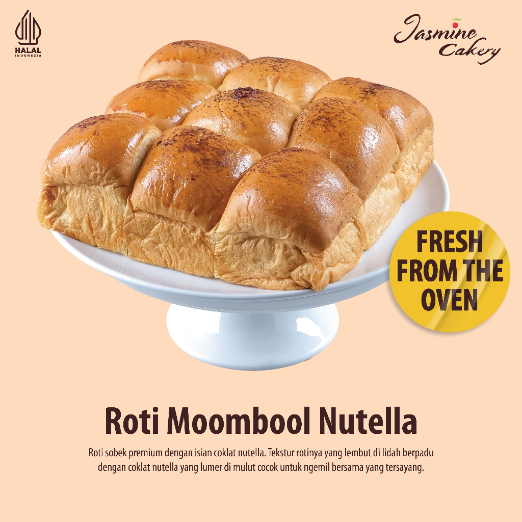 

Roti Moombool Rasa Nutella Isi 9 Pcs