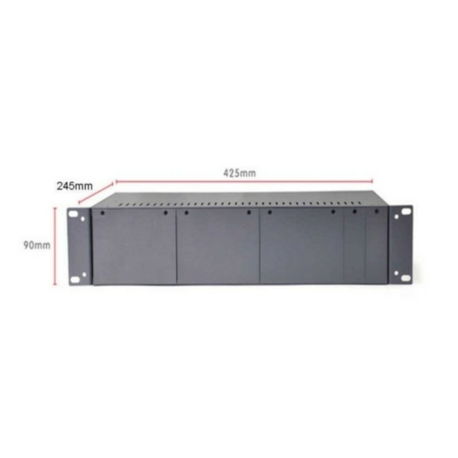 Rack Media Converter HTB 14 Slot Double Power Rackmount Rak Server HTB