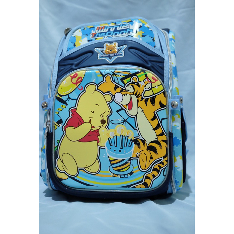 Tas Sekolah Disney Pooh Navy Koper Hardcase - Disney Pooh Navy School Bag