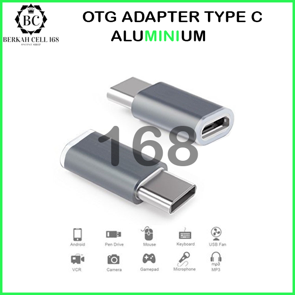 MR.ACC OTG CONVENTER ADAPTER V8 MICRO TOTYPE C YTC-07 USB ALUMINIUM 3.0/ TOG 2 IN 1 -BERKAHCELL