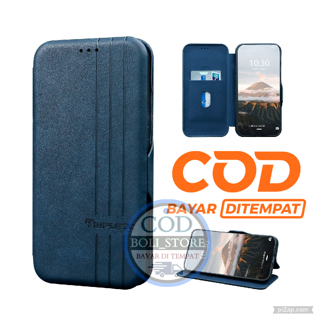 CASE HP SAMSUNG A12 MAGNET 05 MOTIF KULIT HIGH QUALITY - CASING DOMPET-SARUNG HP