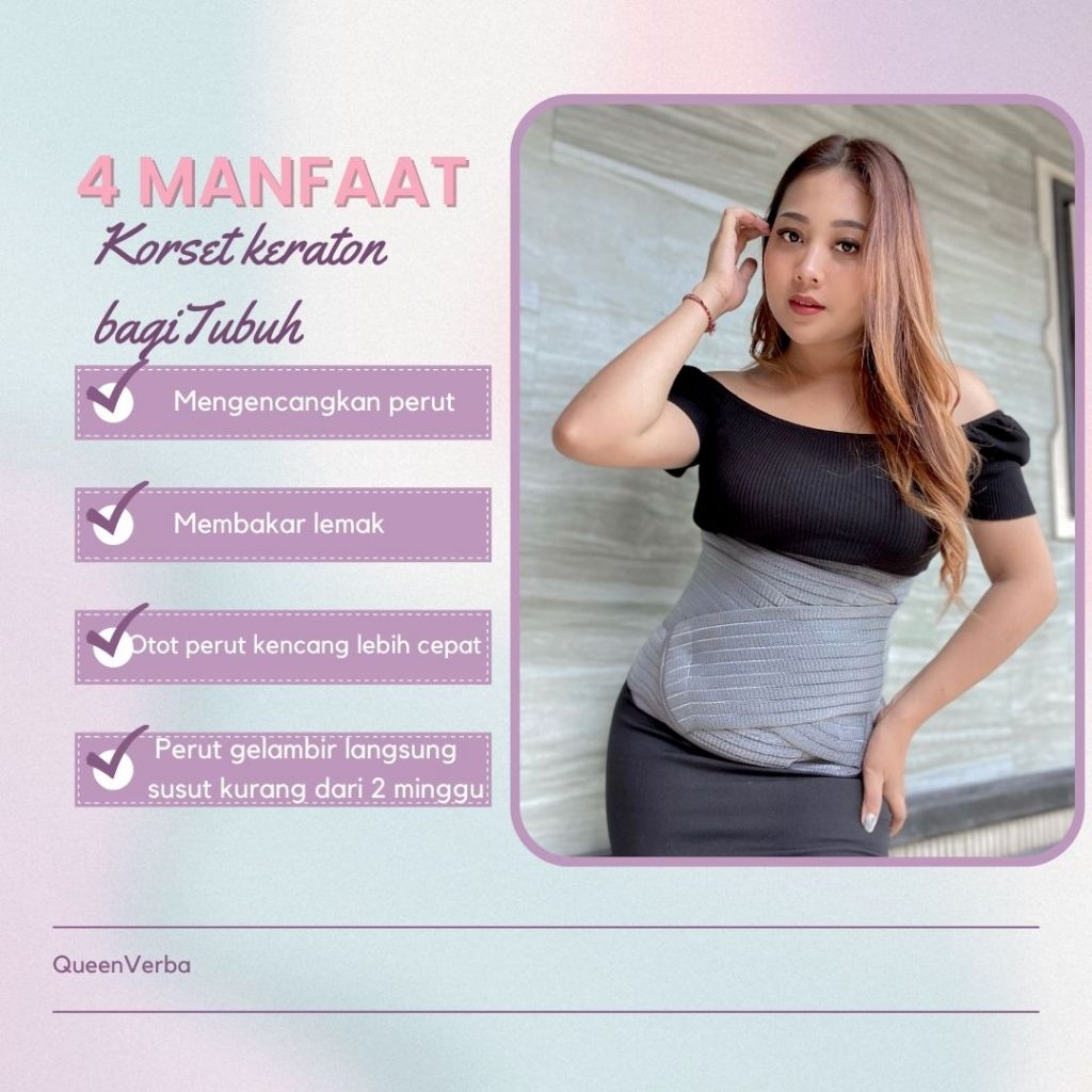 Korset ibu melahirkan Momiasi - Korset Postpartum Bamboo - Korset Bamboo Pasca Melahirkan BIG SIZE