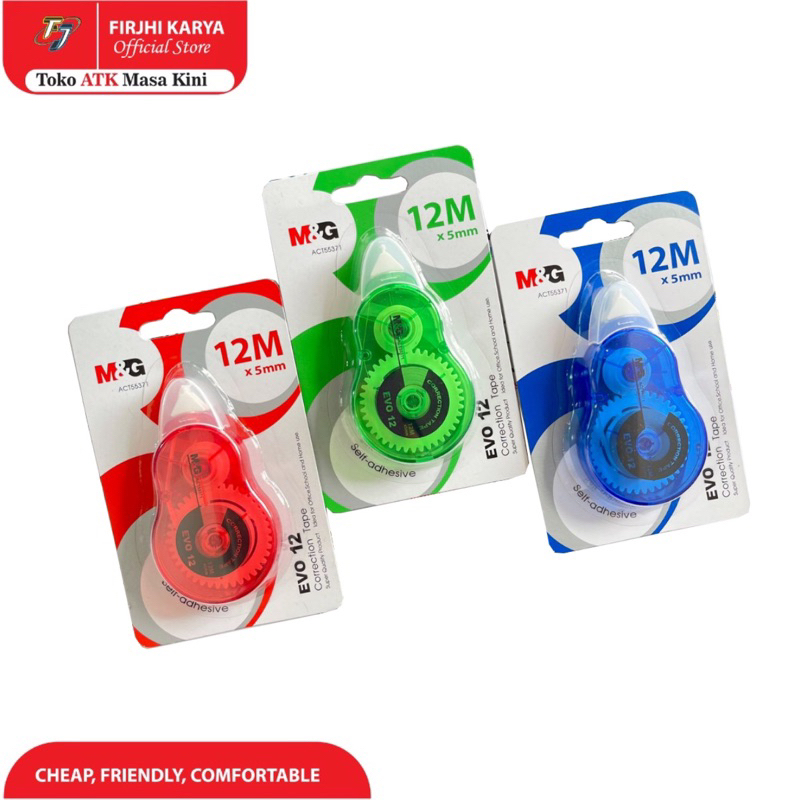 

12 MT Correction tape/Tip Ex Pita - M&G